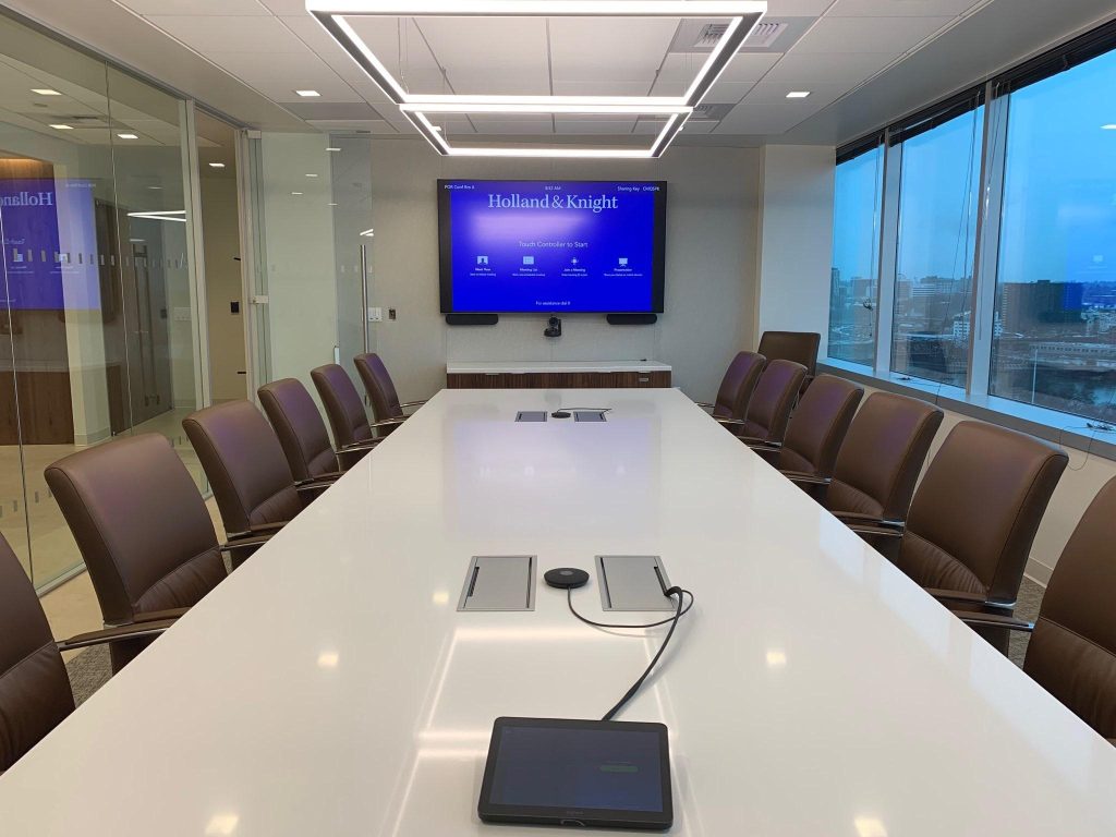 LightWerks provided legal firm with hybrid Zoom meeting spaces