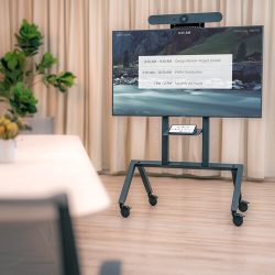 Video conferencing with a cart based solution